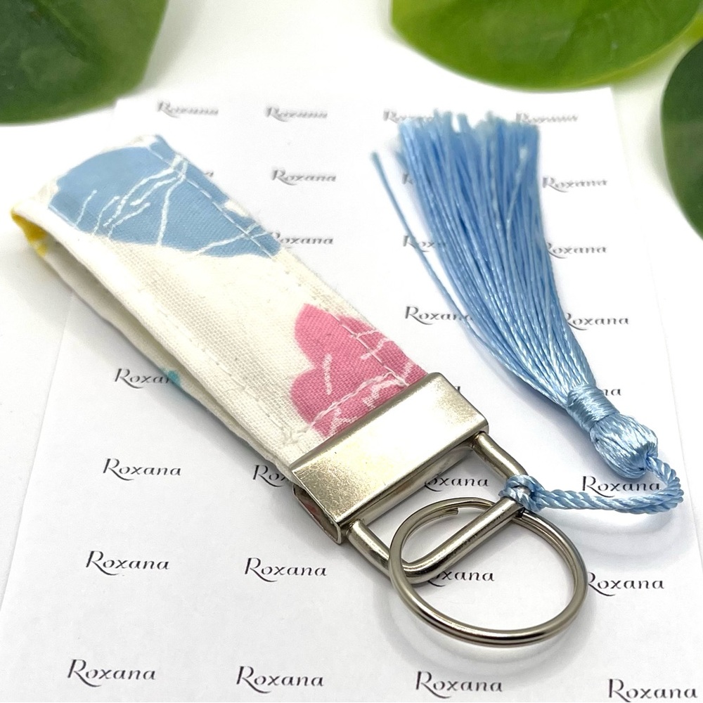 Mini lanyard Keychain, Lanyard Key Chain,Car Keychain Made of 100% cotton Fabric